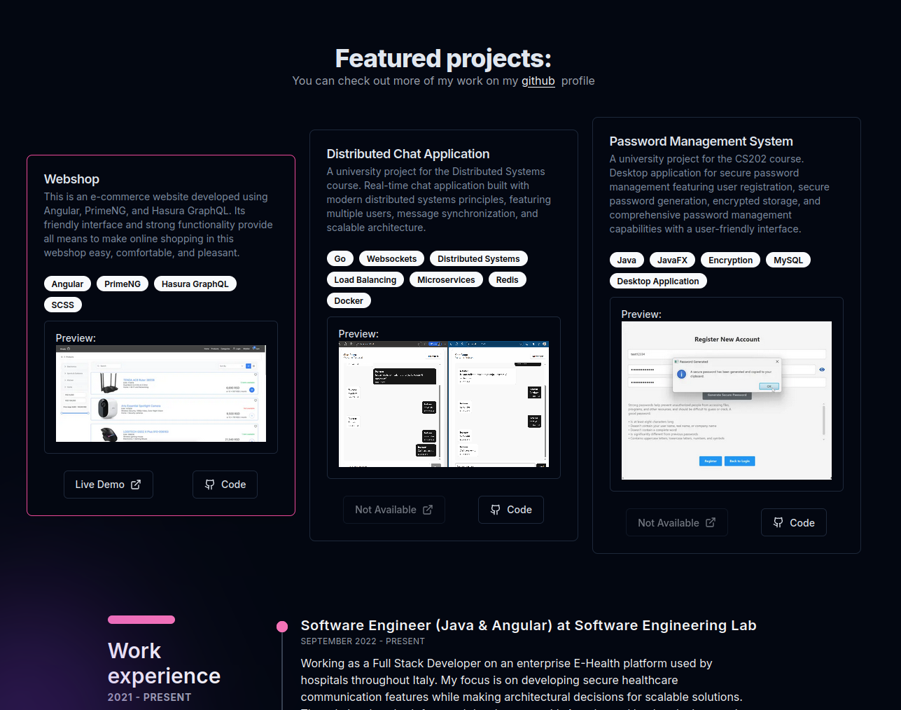 Personal Portfolio & Blog (v1)